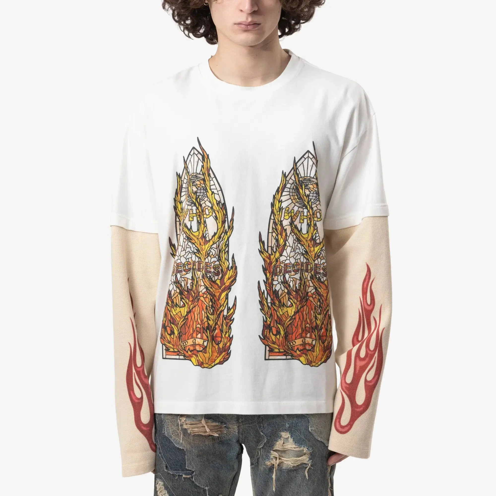 Flame Glass Double Sleeve Tee