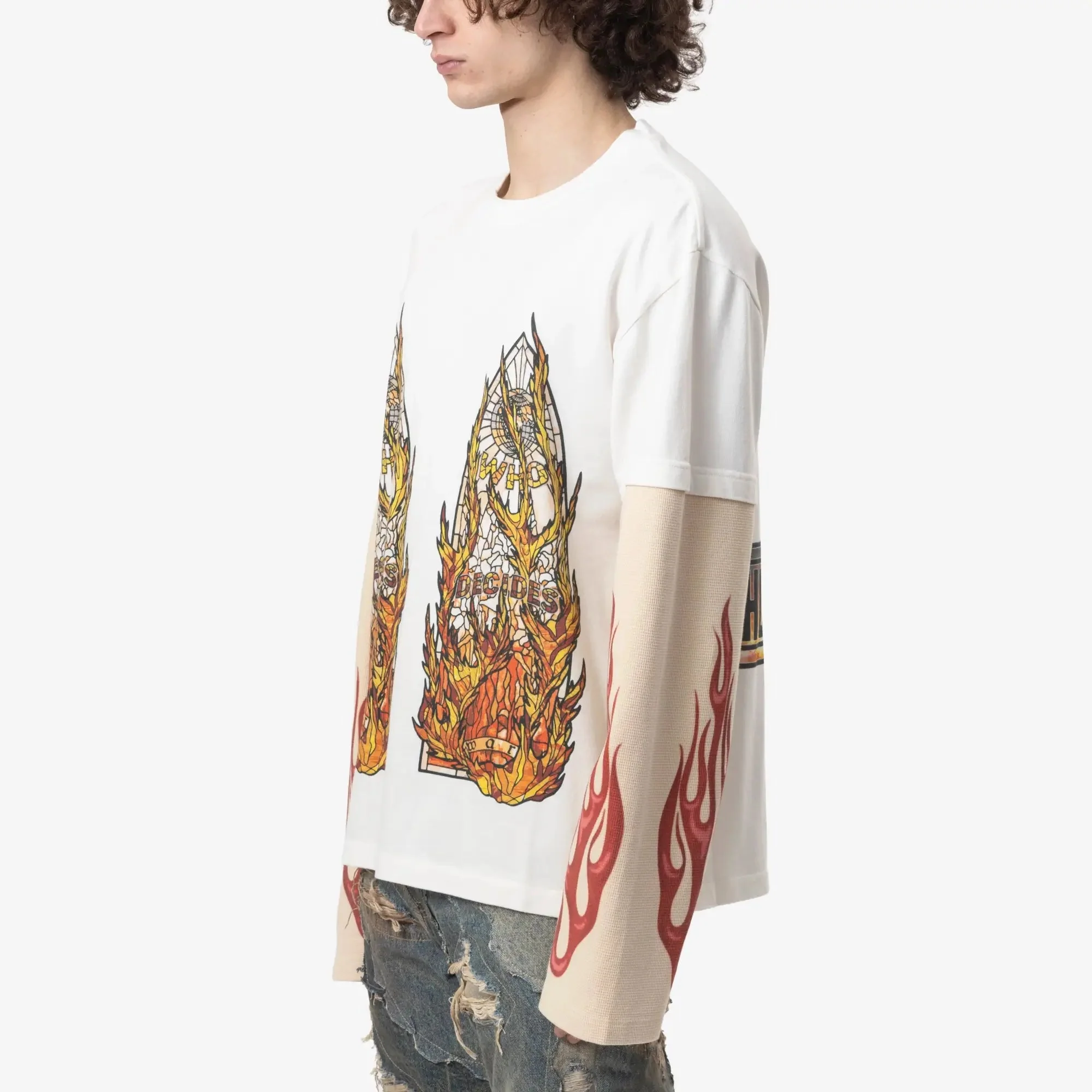Flame Glass Double Sleeve Tee - Image 3