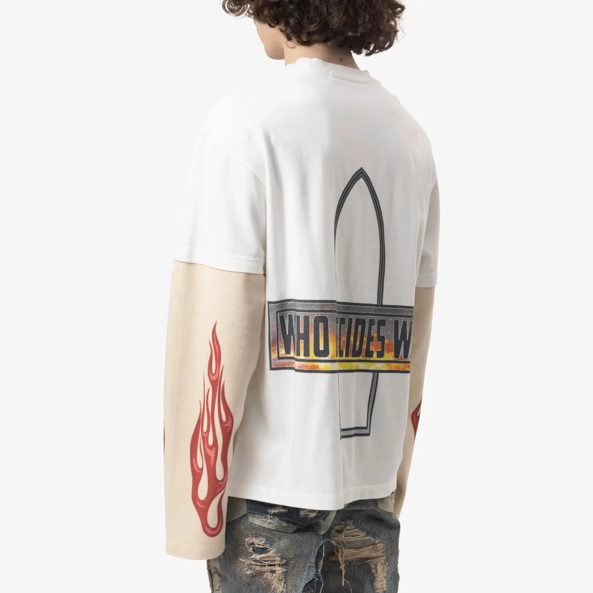 Flame Glass Double Sleeve Tee - Image 4