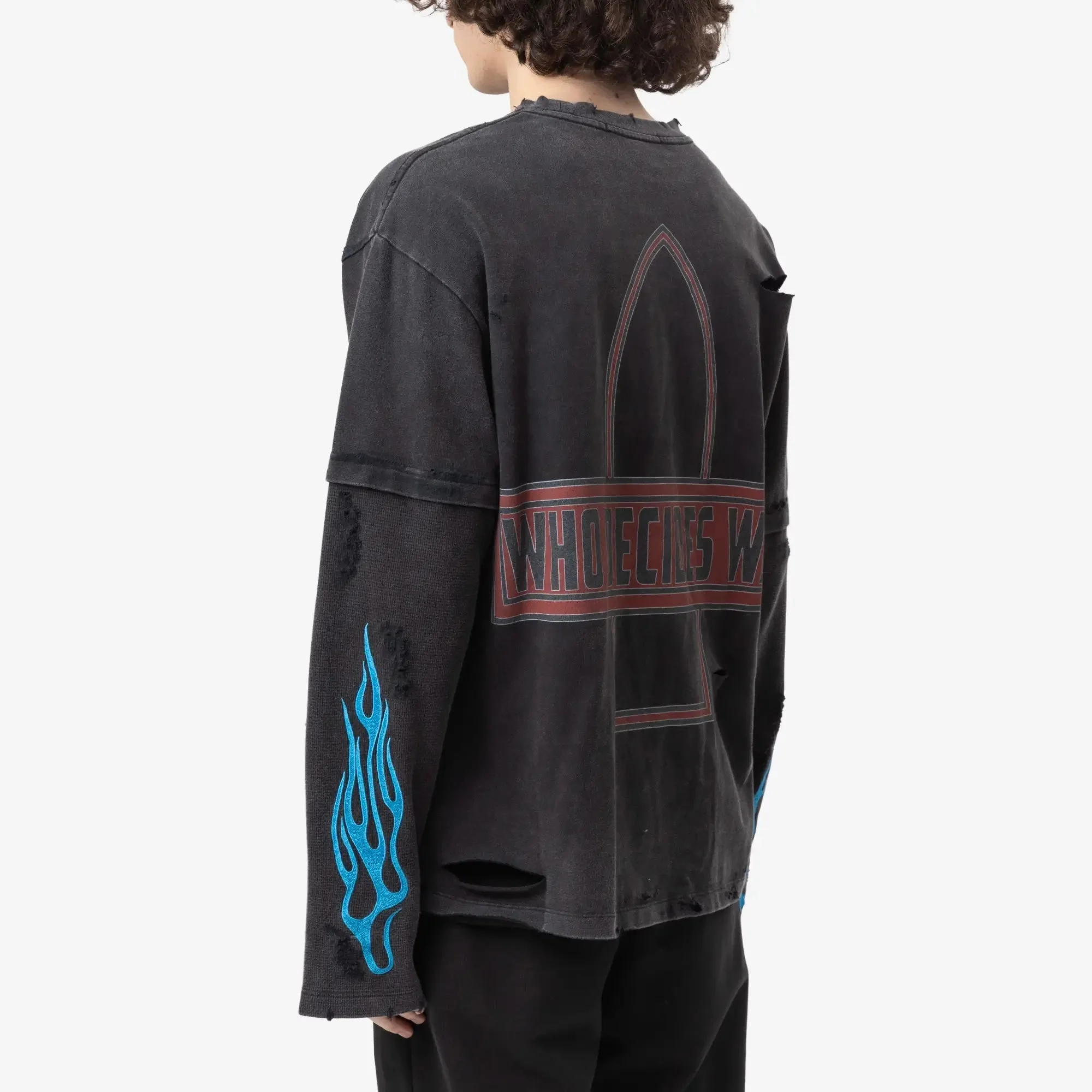 Flame Glass Double Sleeve Tee - Image 4