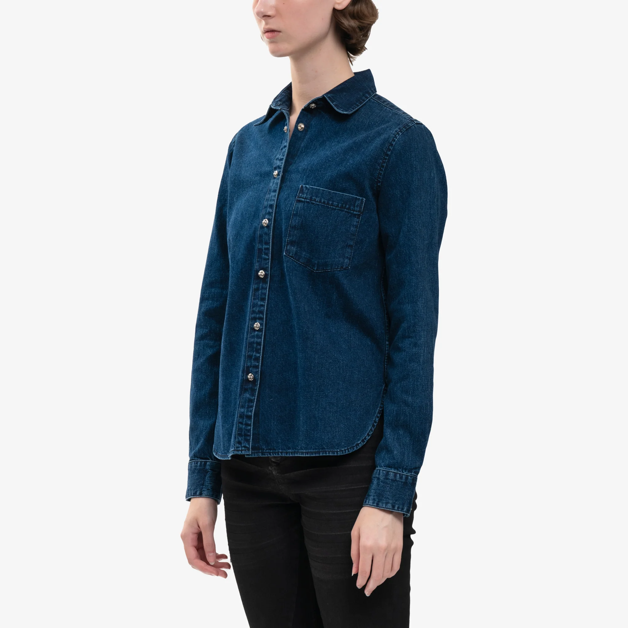 Womans CH Denim Shirt with Loose Ends - Image 3