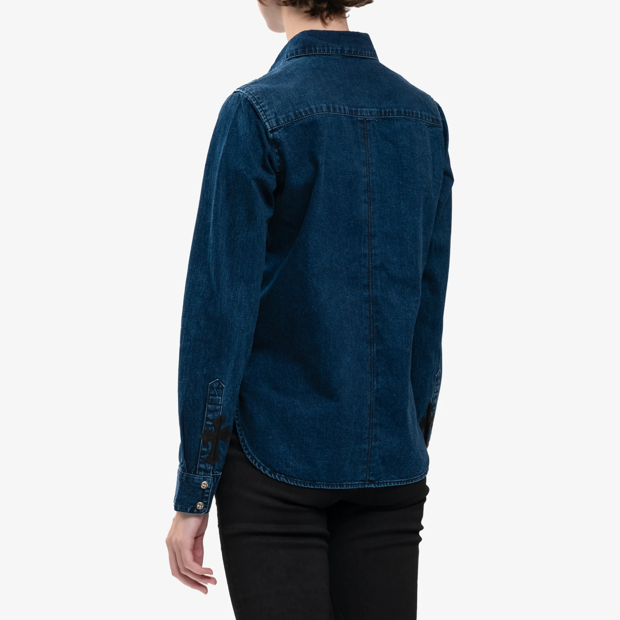 Womans CH Denim Shirt with Loose Ends - Image 4