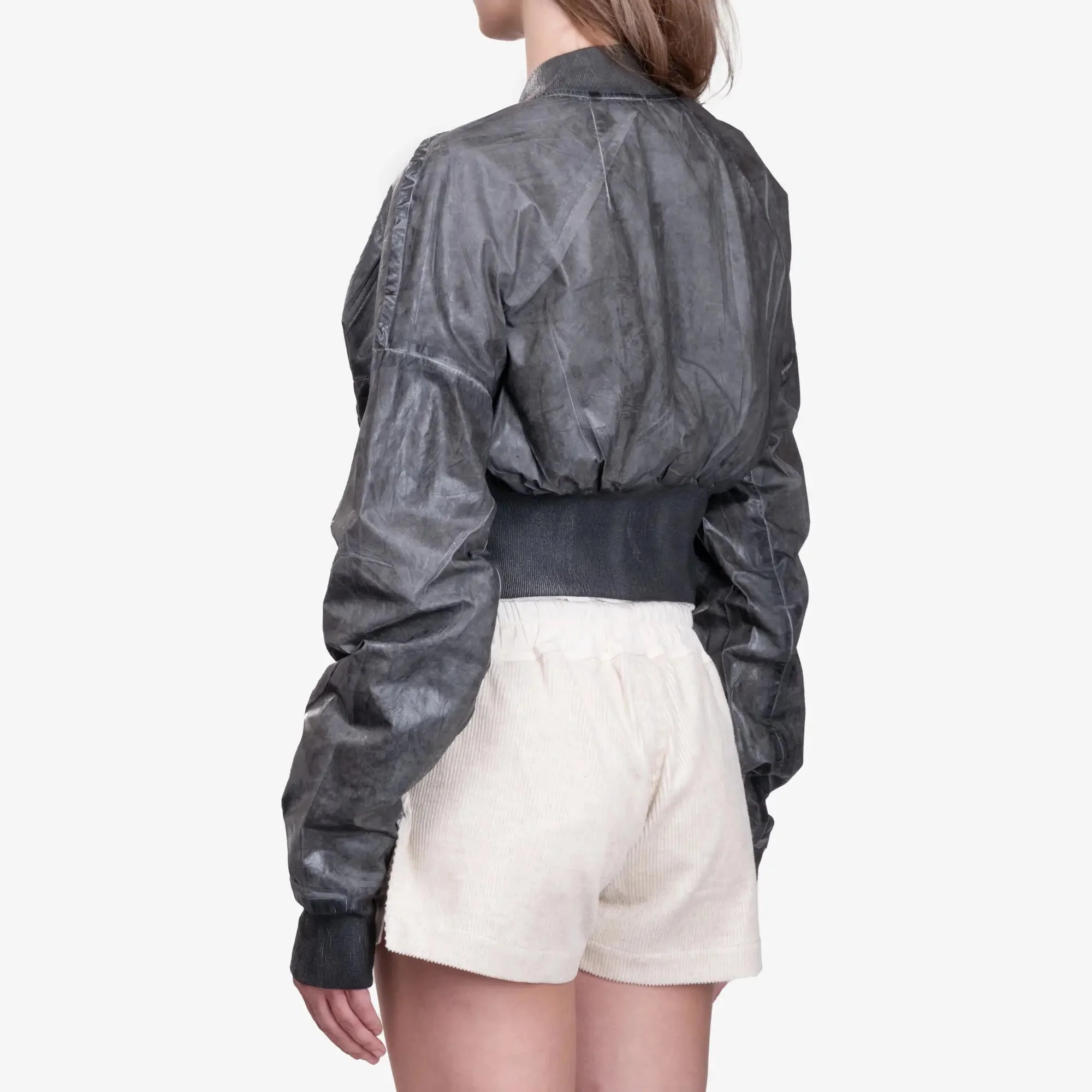 Womens Cropped Flight Jacket - Image 4