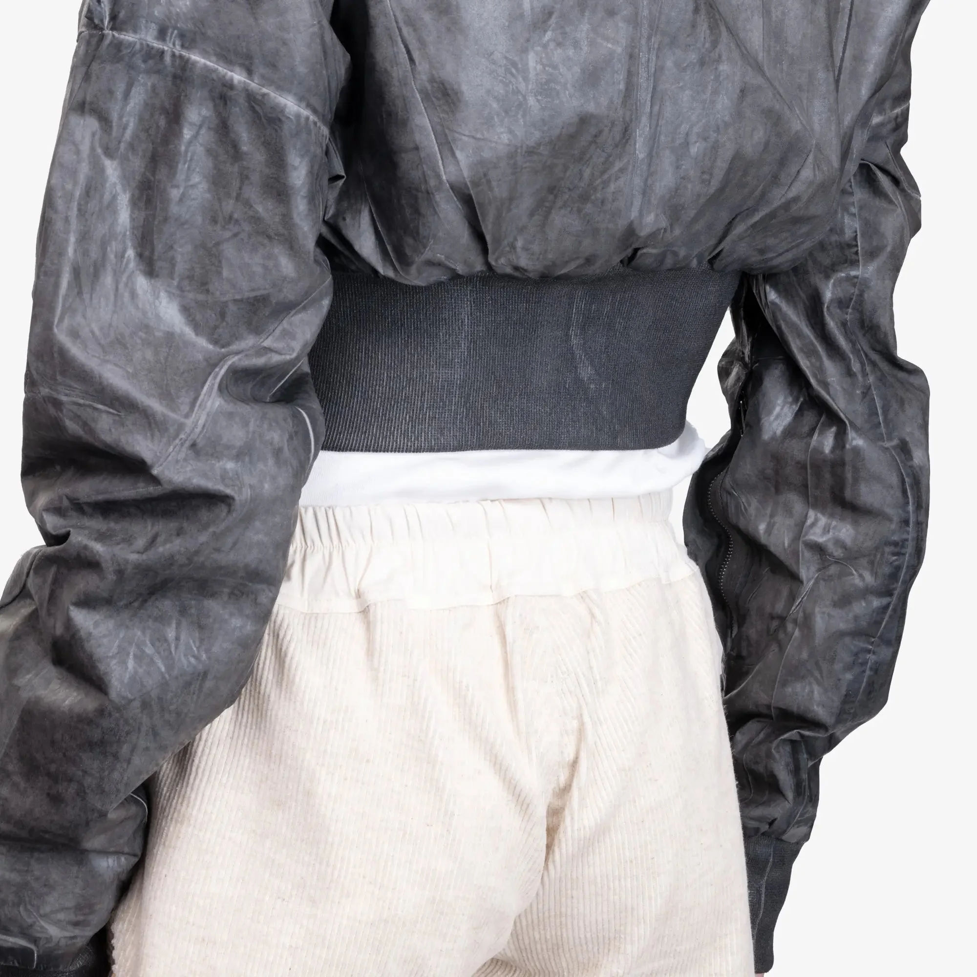 Womens Cropped Flight Jacket - Image 6