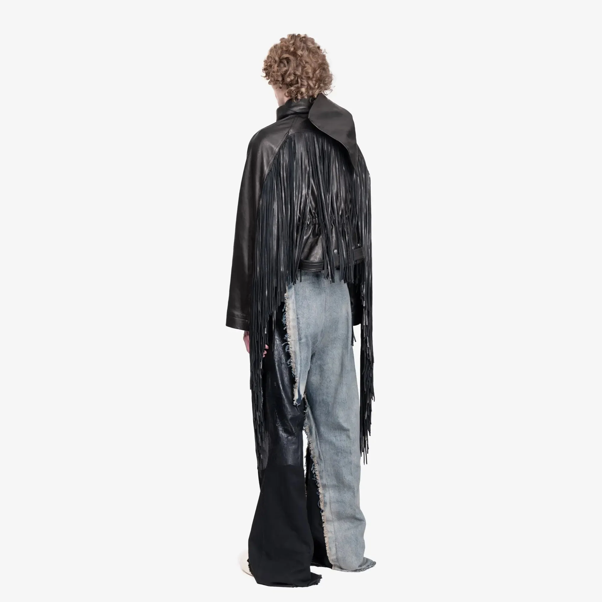 Cropped Scarf Flight Jacket - Image 4