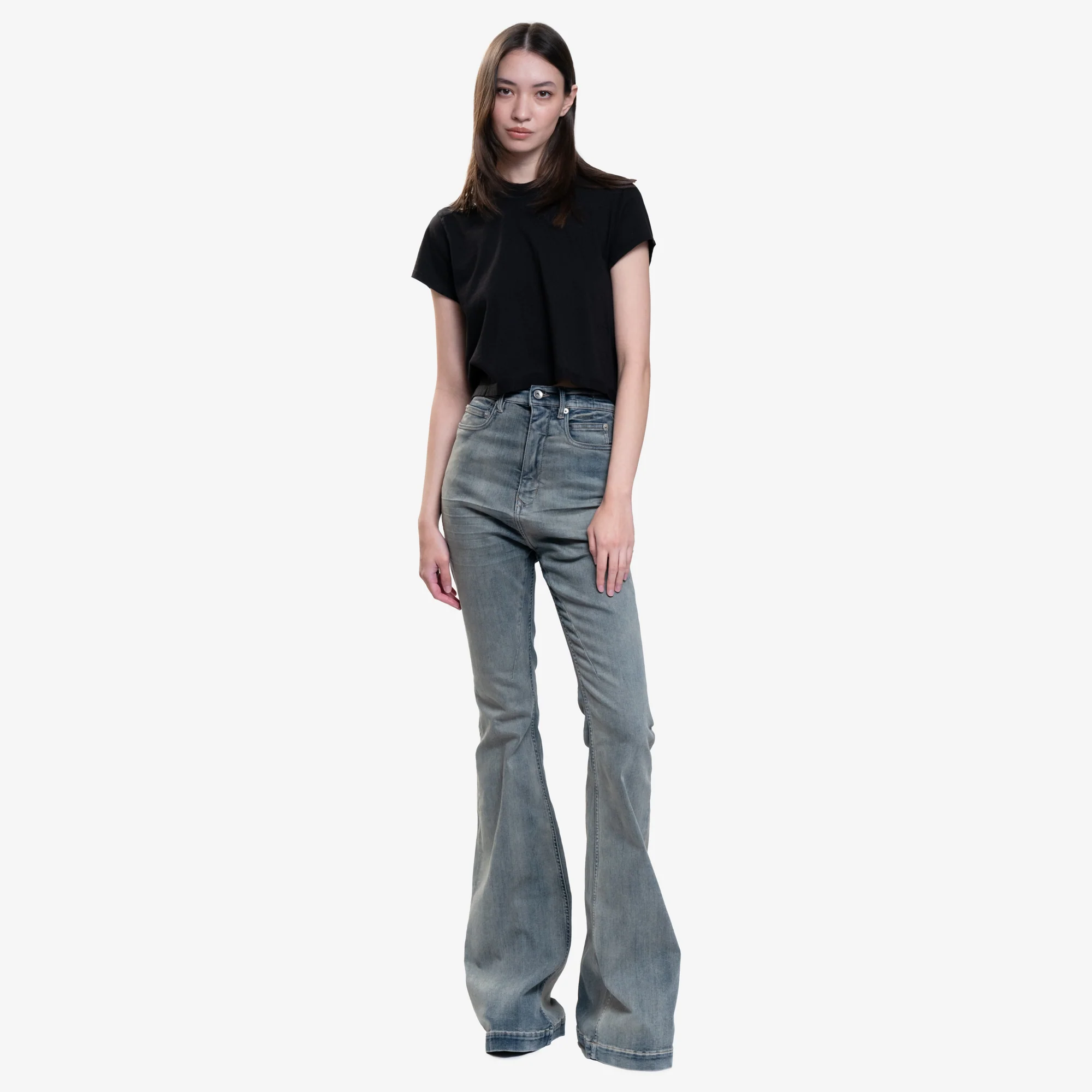 Womens Cropped Small Level T-Shirt - Image 2