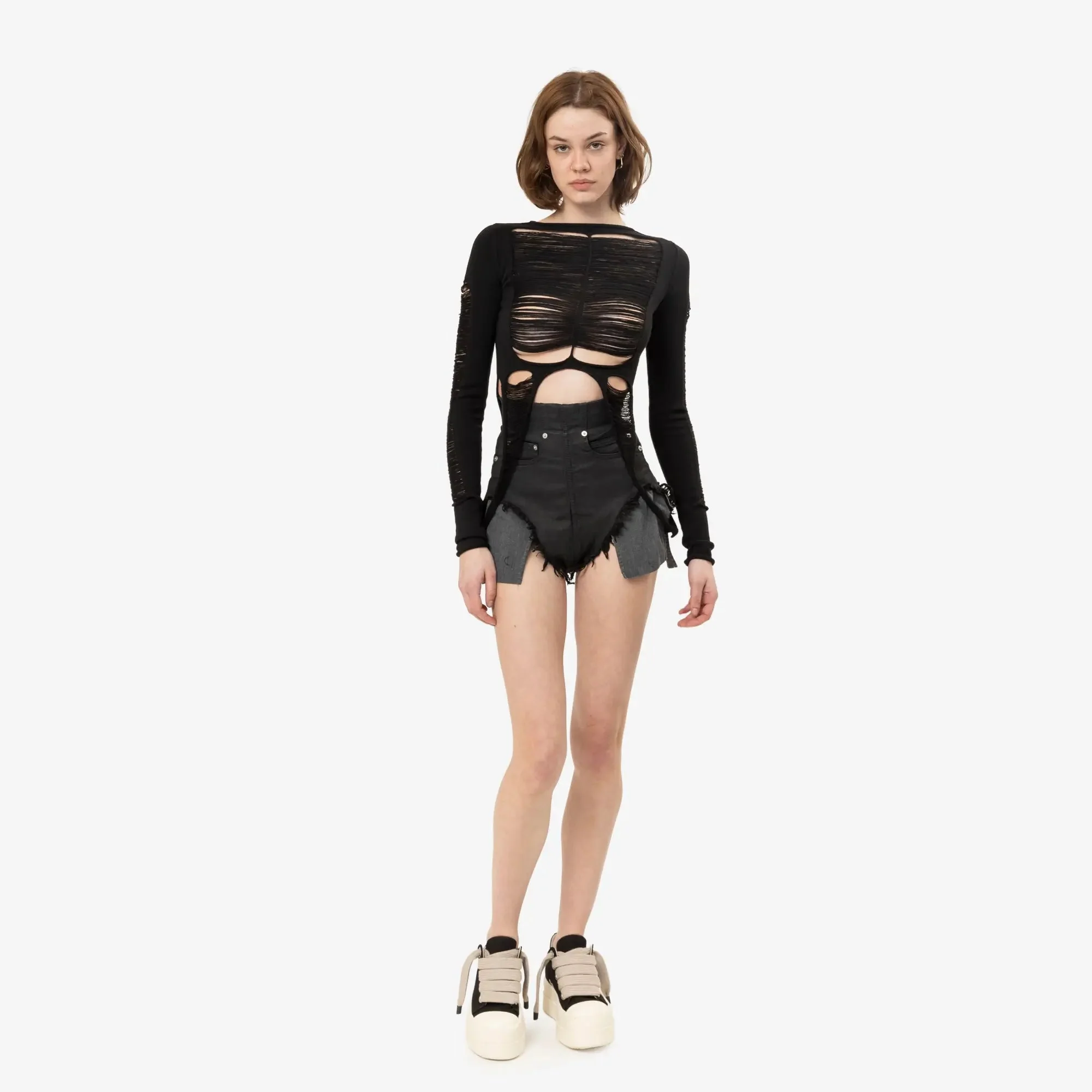 Womens Dirt Cutoffs Shorts - Image 2