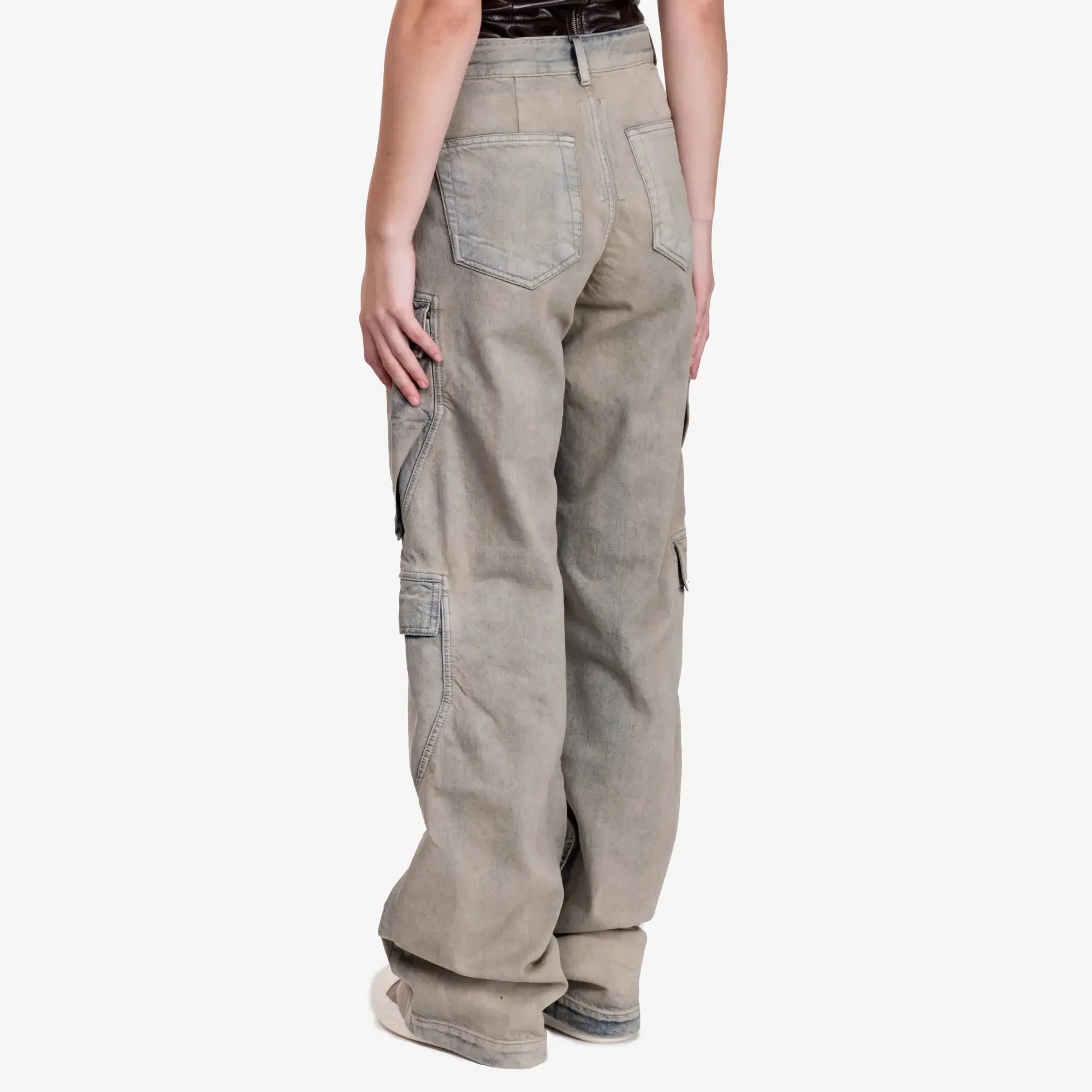 Womens Double Cargo Jeans - Image 4