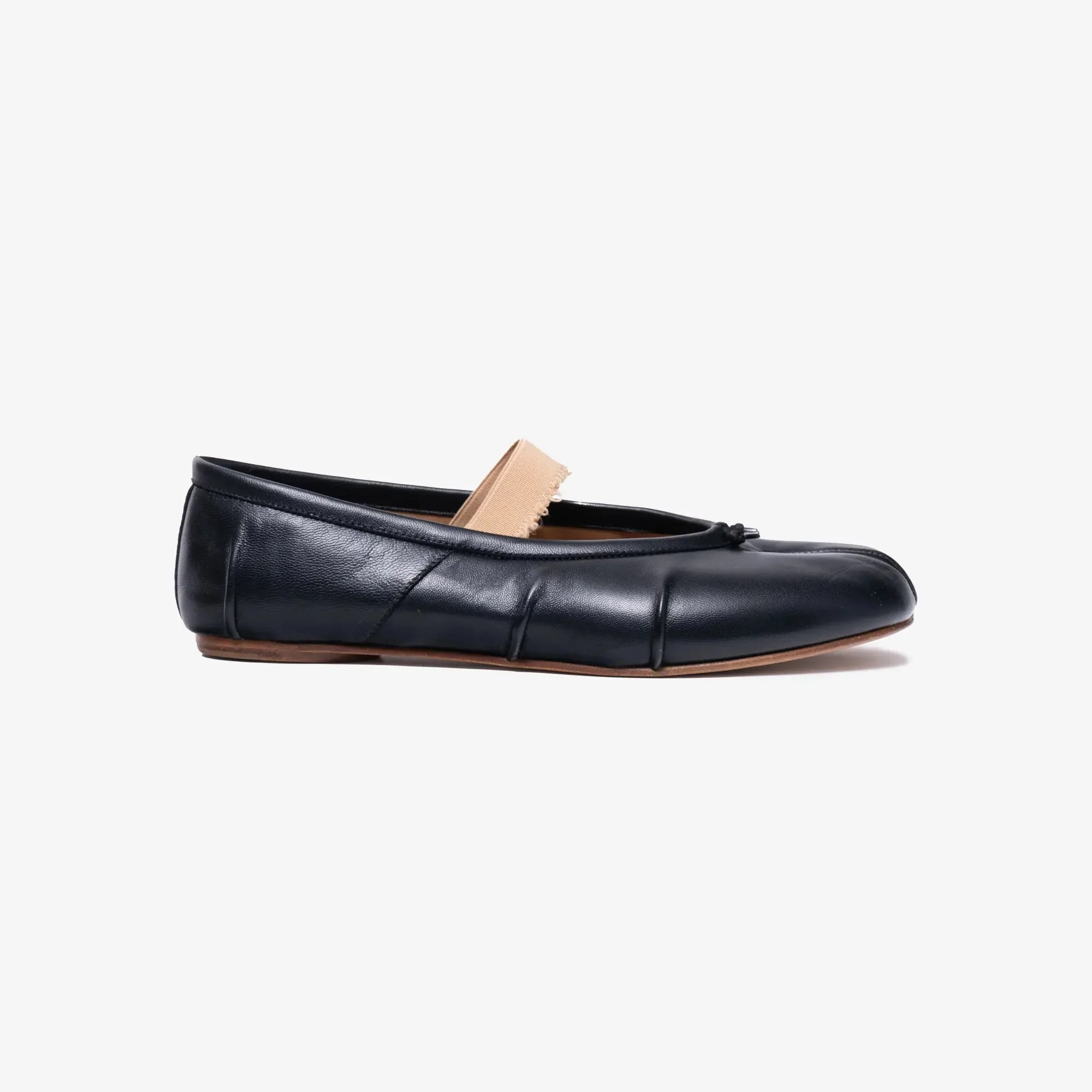 Womens Elastic Tabi Ballerina Flats - Image 4