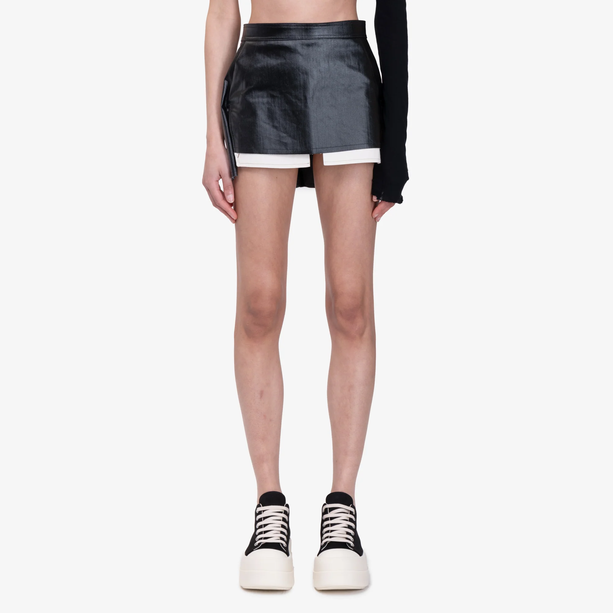 Womens Fog Cut Off Mini Skirt