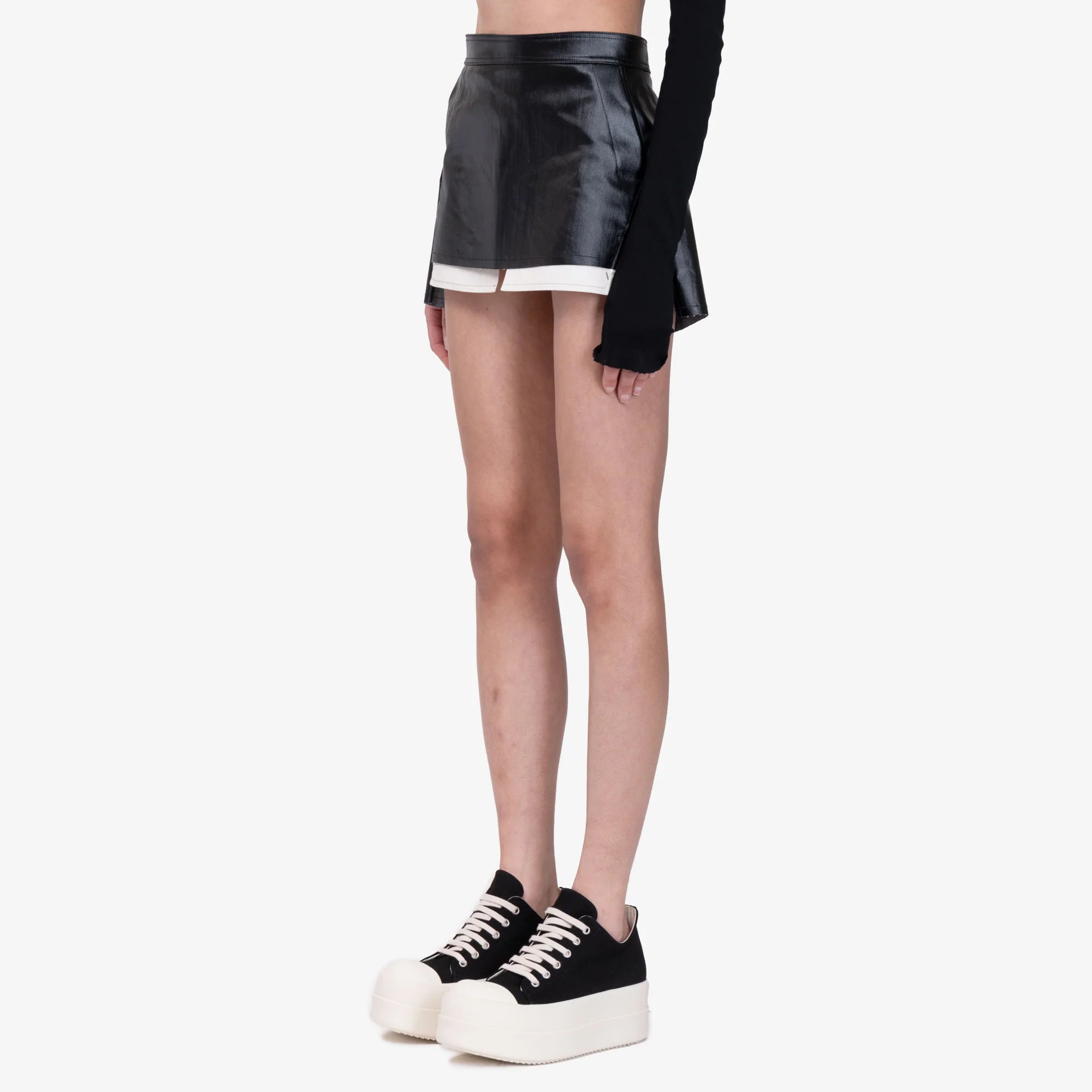 Womens Fog Cut Off Mini Skirt - Image 3