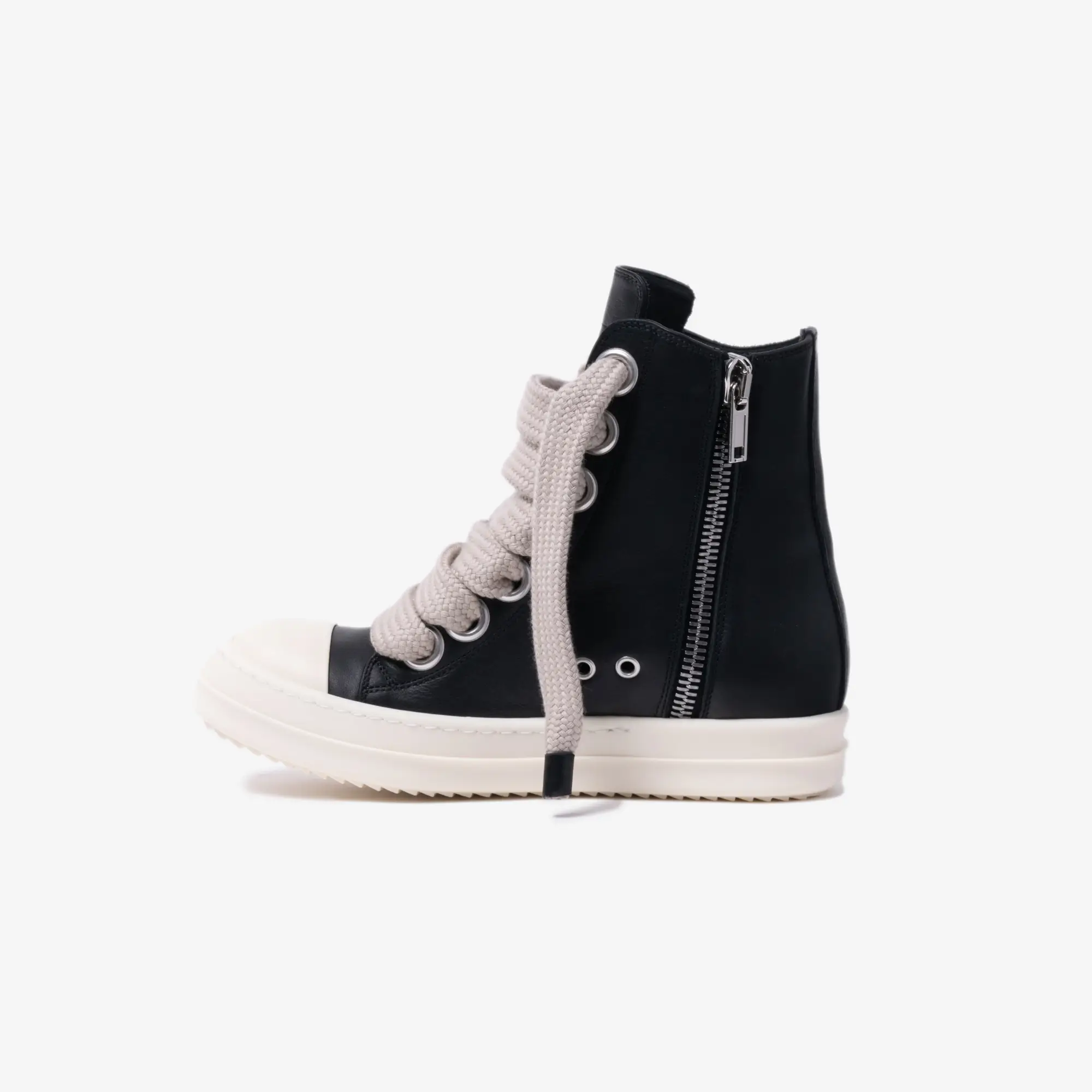 Womens Jumbolace High-Top Leather Sneakers - Image 3