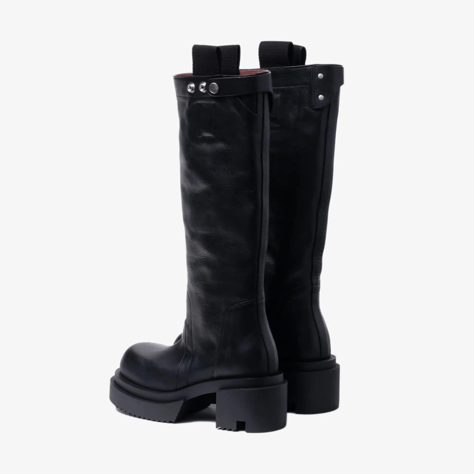 Womens Knee Pull On Bogun Leather Boots - Image 3