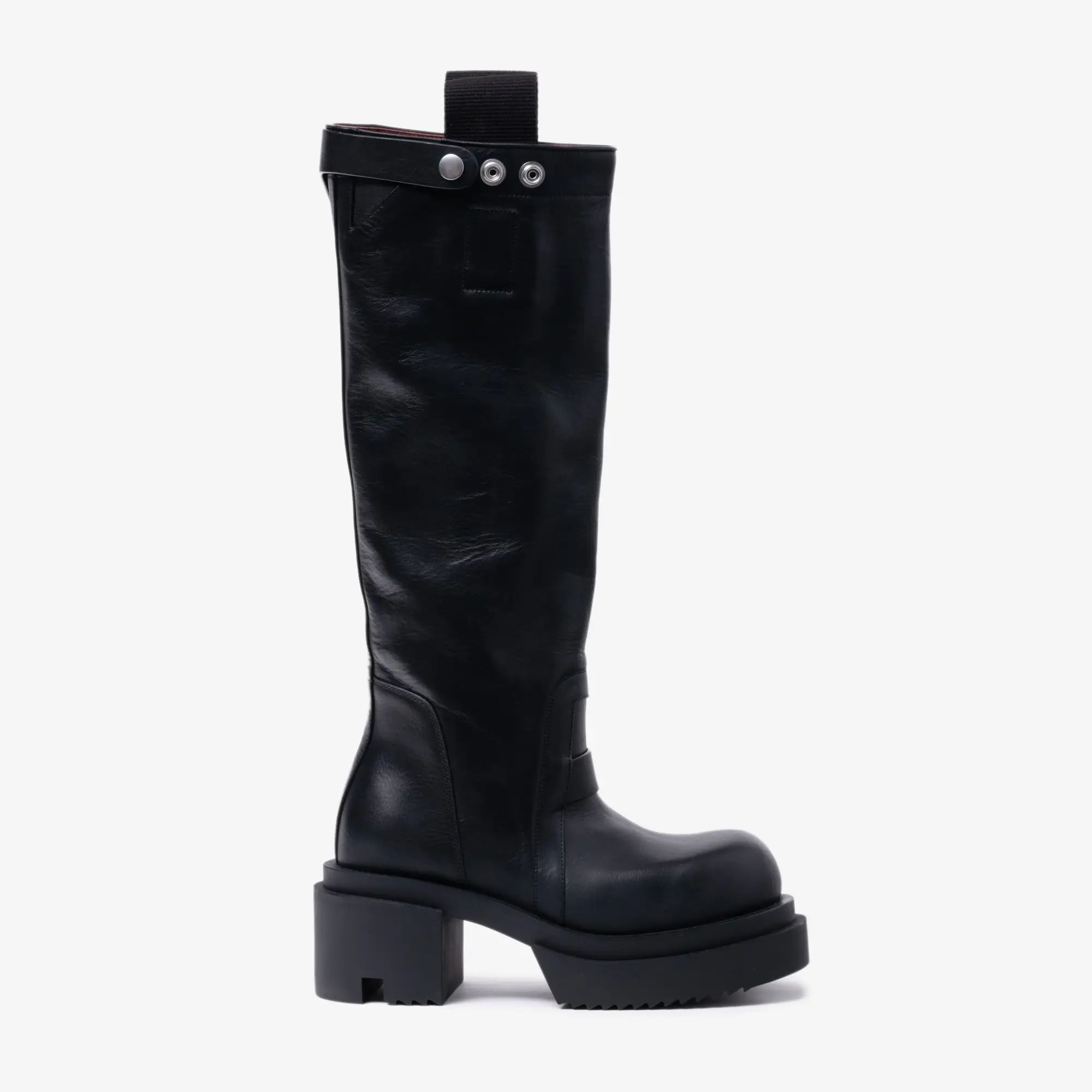 Womens Knee Pull On Bogun Leather Boots - Image 4