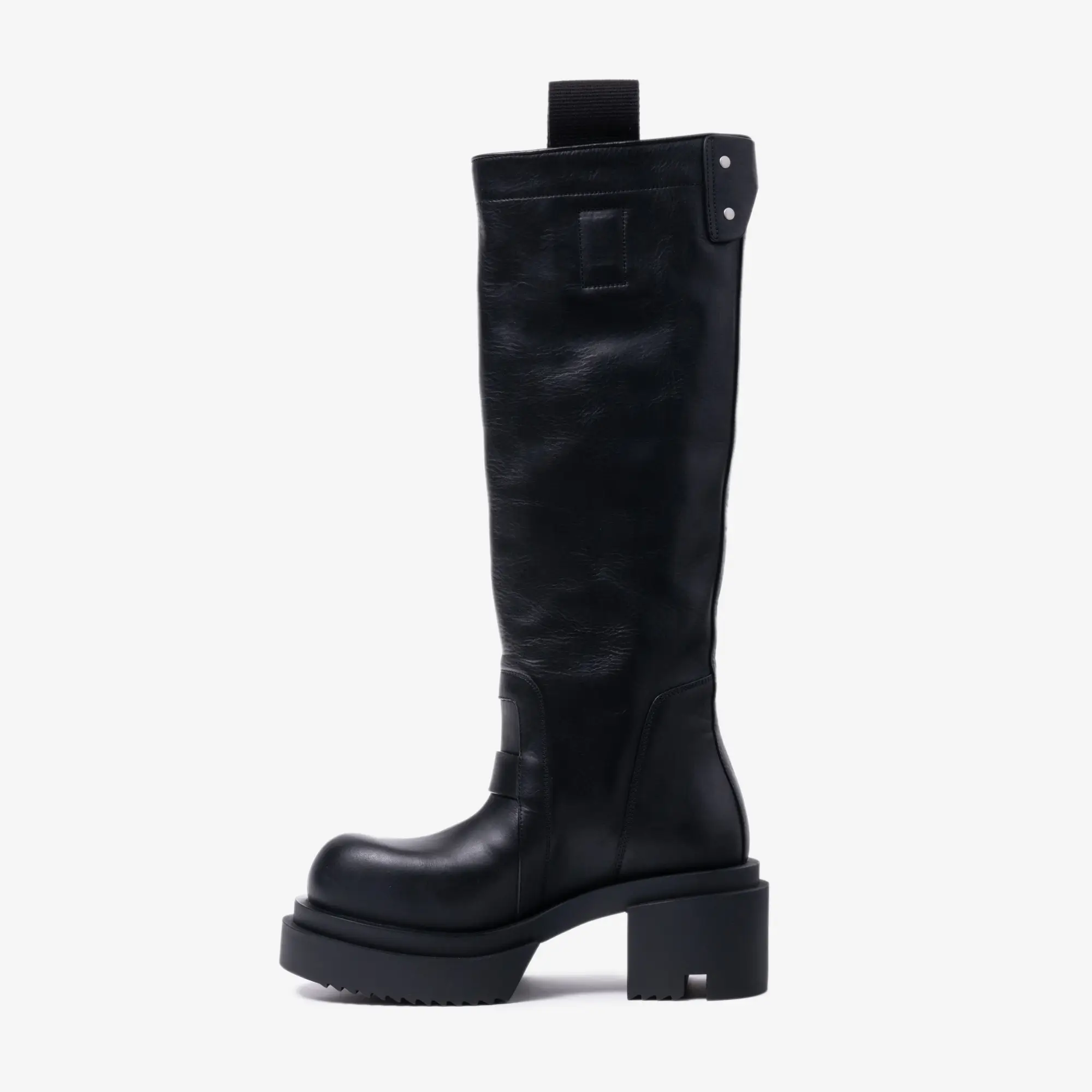 Womens Knee Pull On Bogun Leather Boots - Image 5