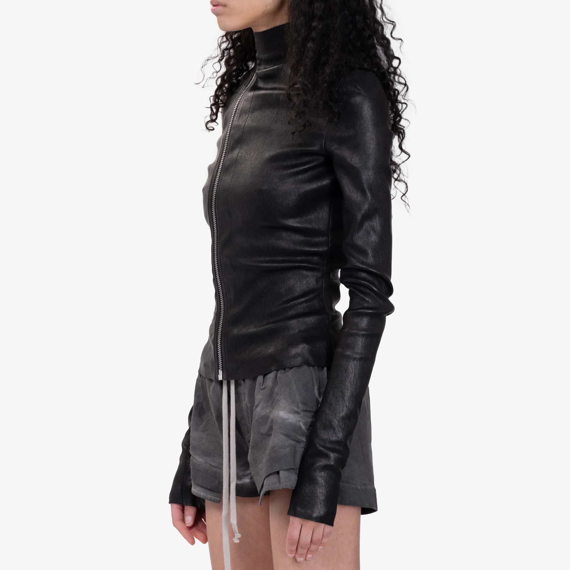 Womens Gary Leather Jacket - Image 3