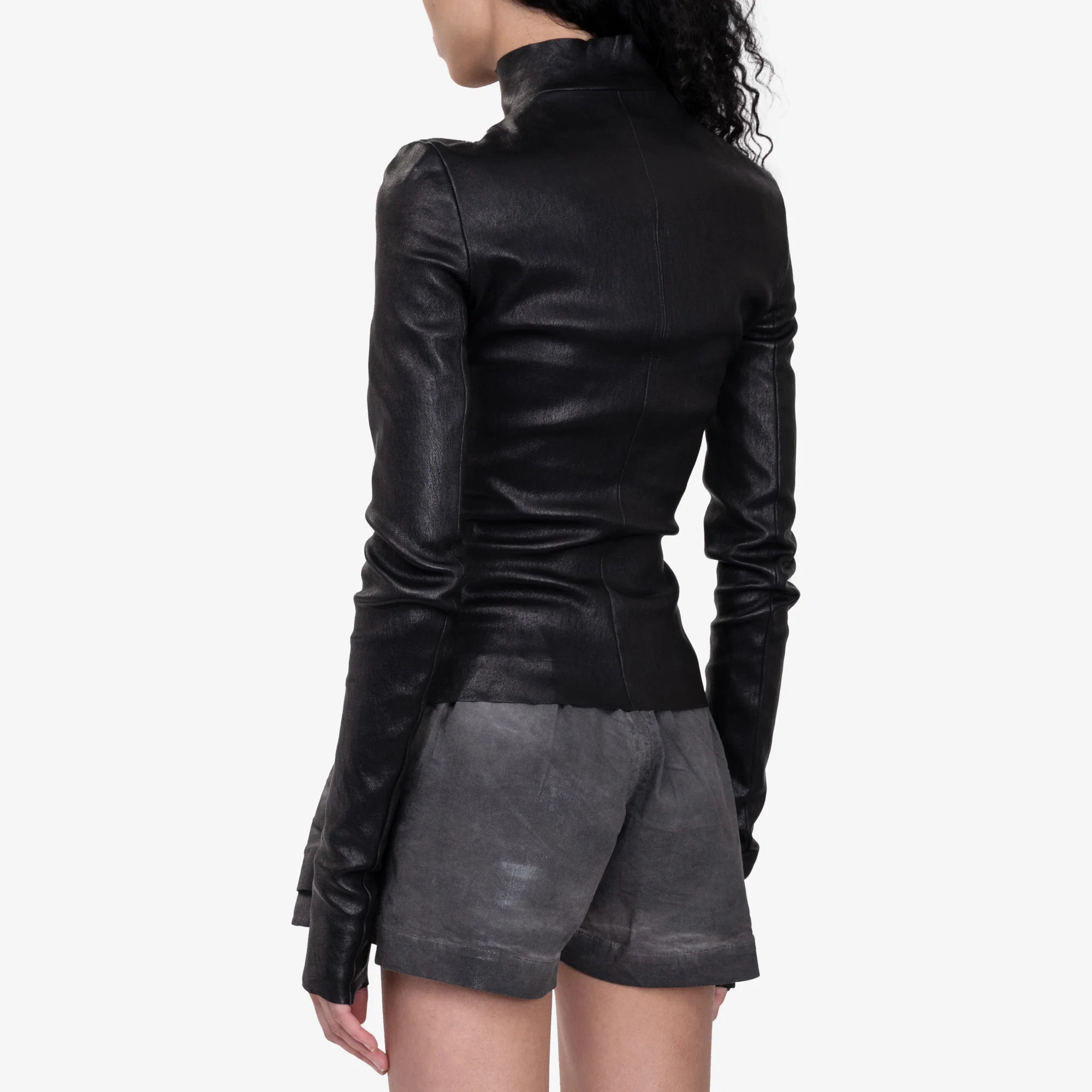Womens Gary Leather Jacket - Image 4