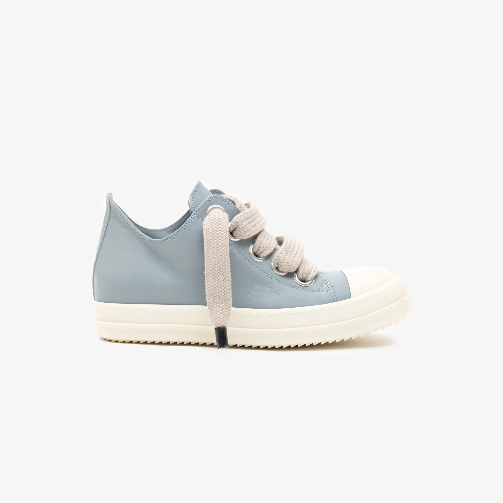 Womens Low-Top Jumbolace Leather Sneakers - Image 4