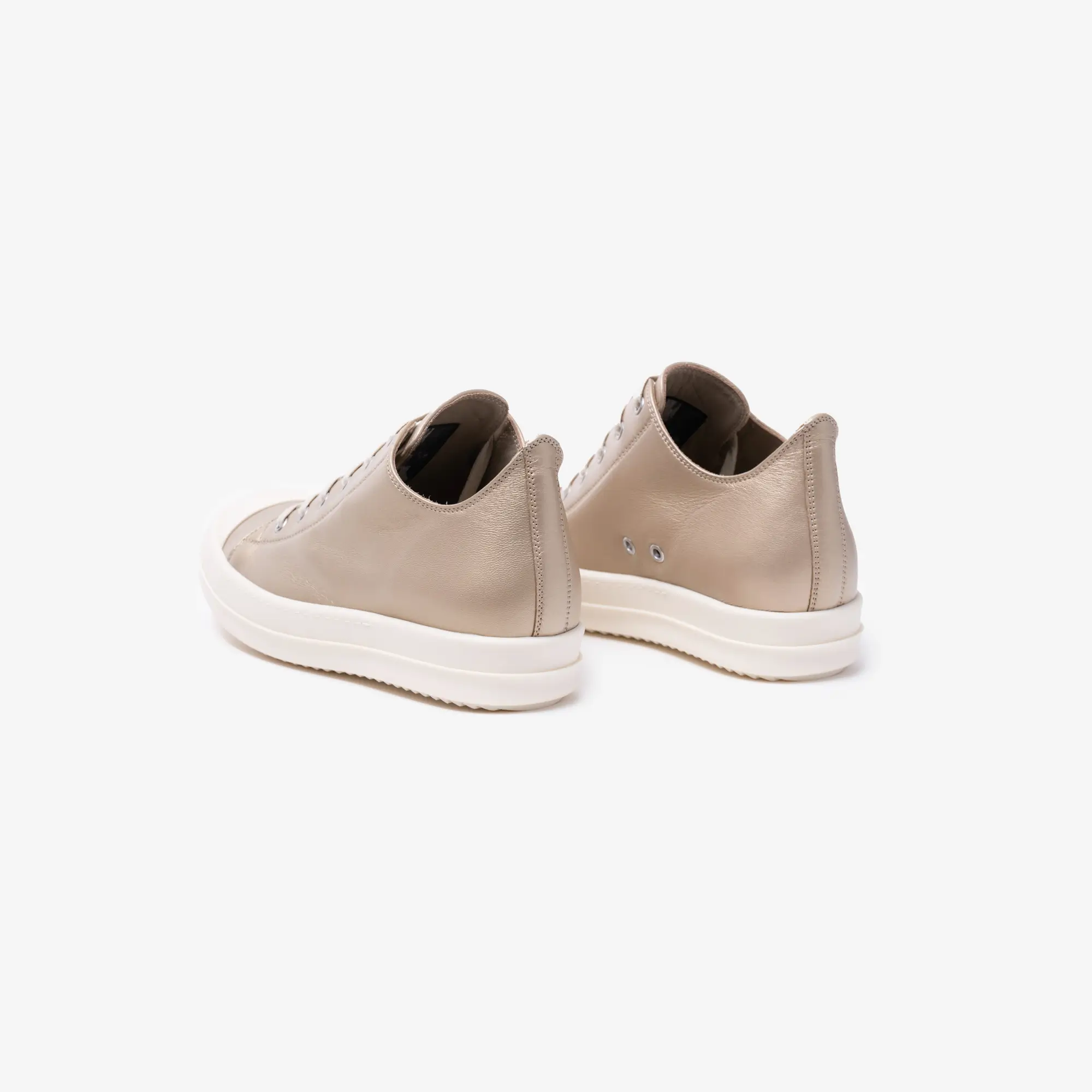 Womens Low-Top Leather Sneakers - Image 3