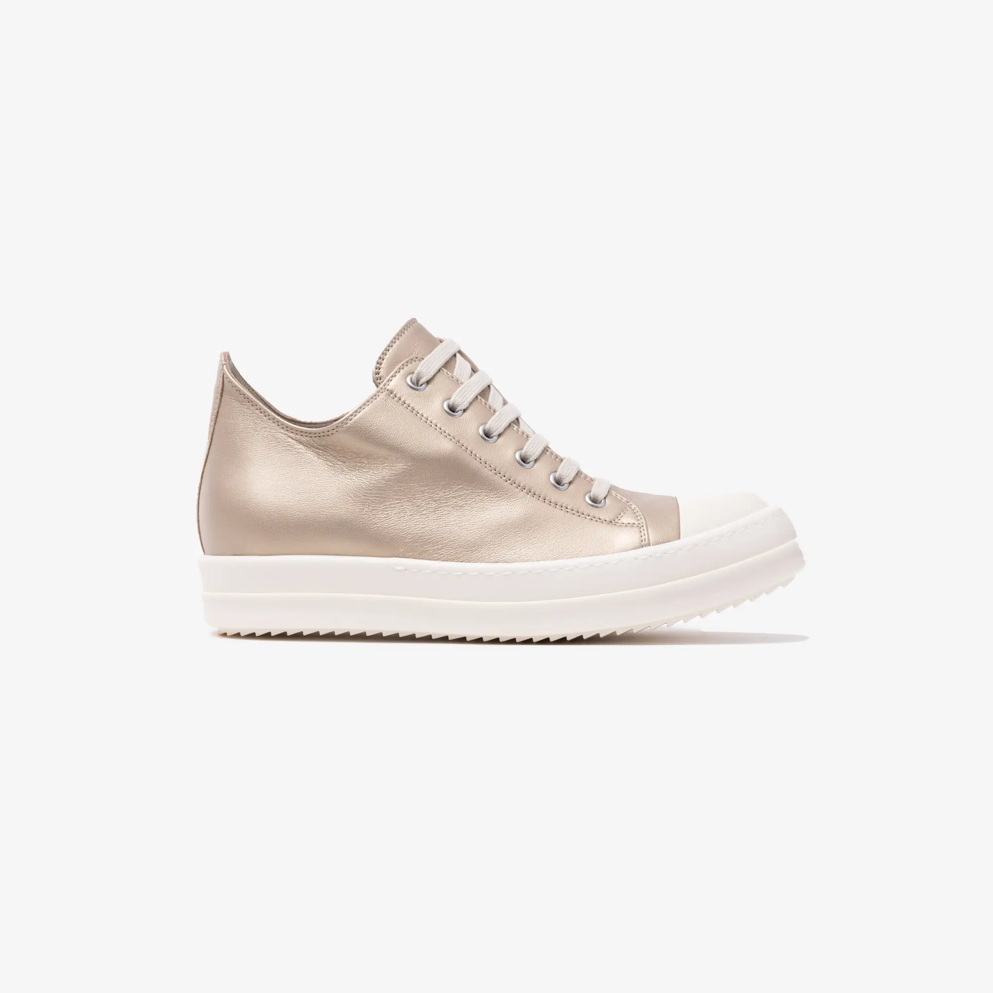 Womens Low-Top Leather Sneakers - Image 4