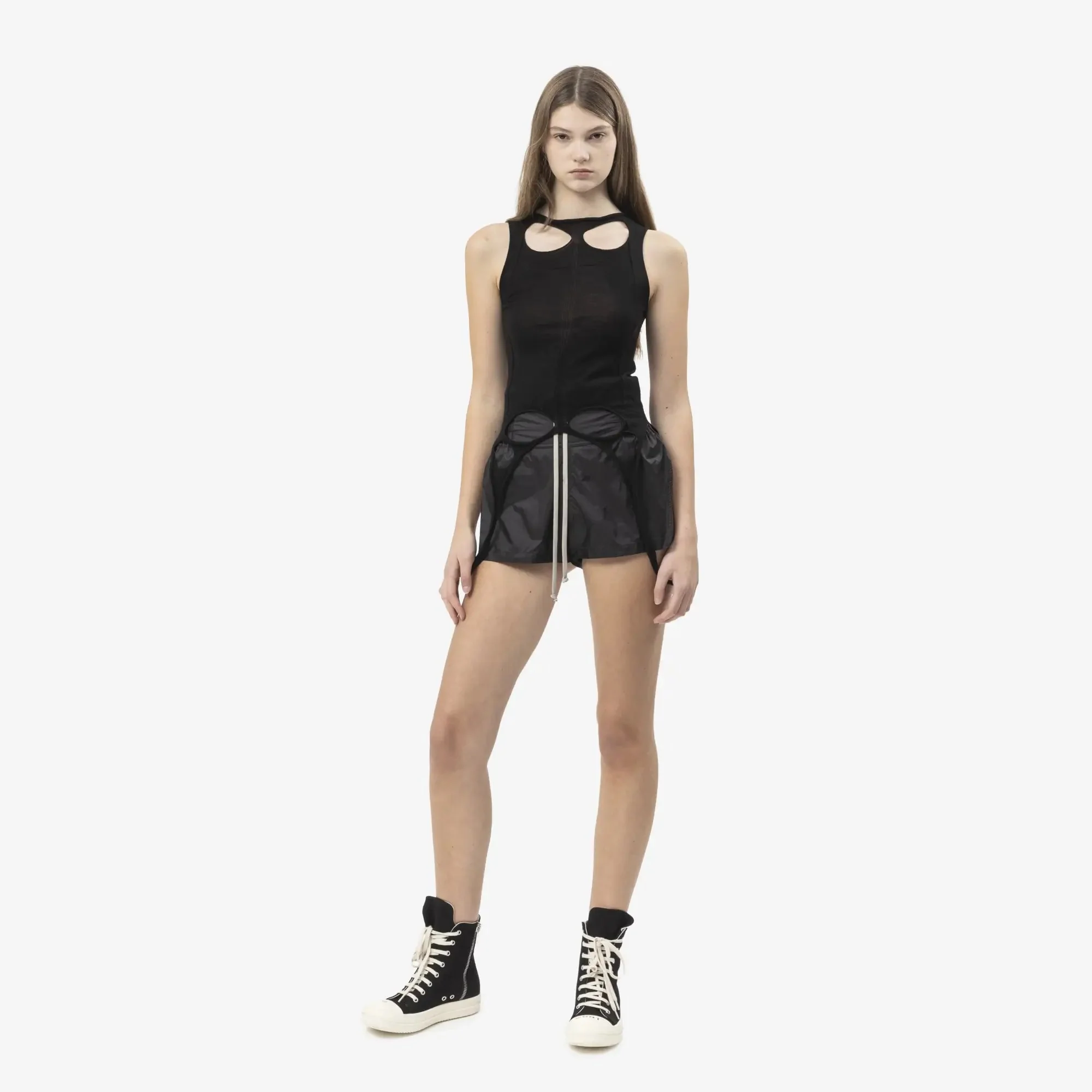 Womens Slashed Sleeveless Sweater - Image 2
