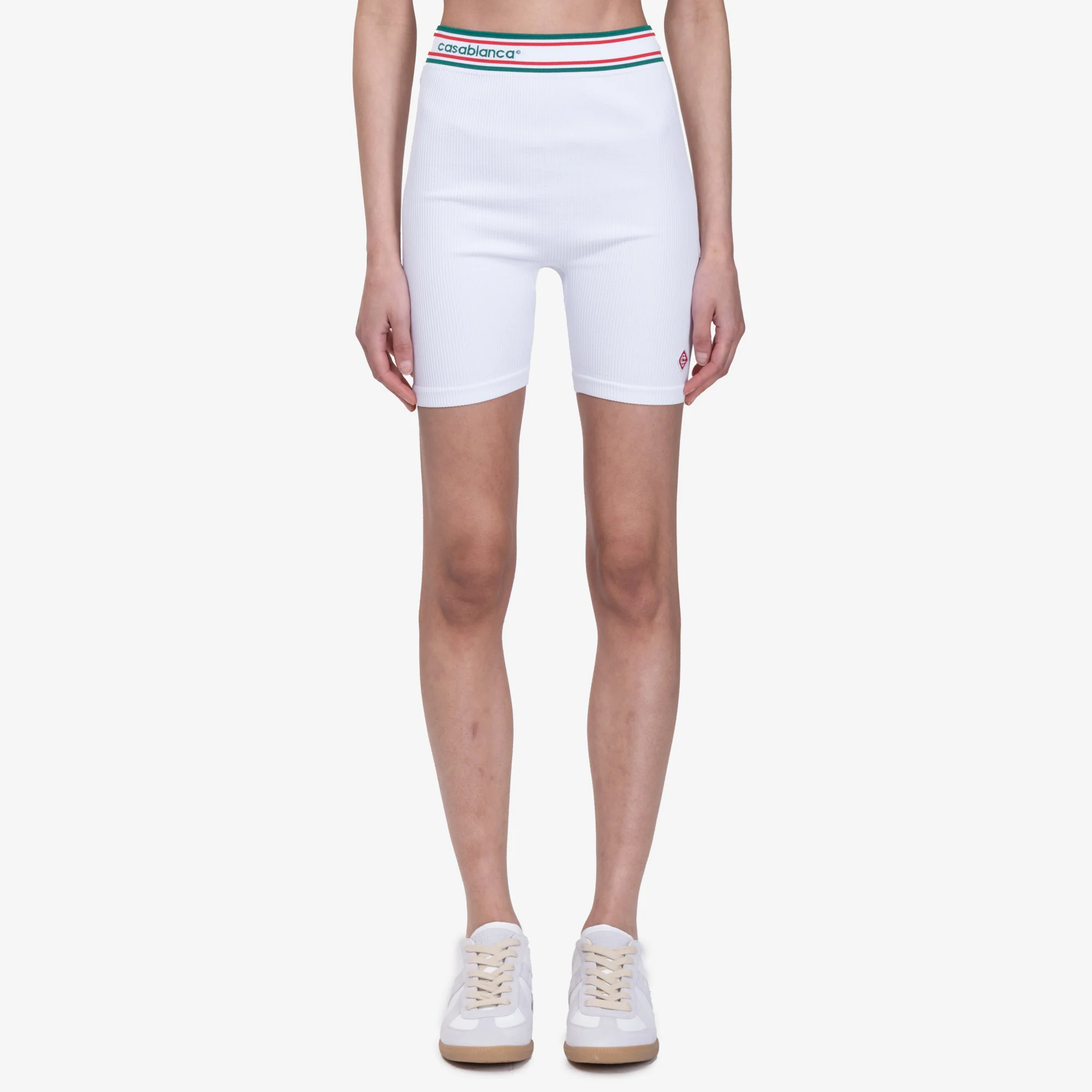 Womens White Sports Shorts