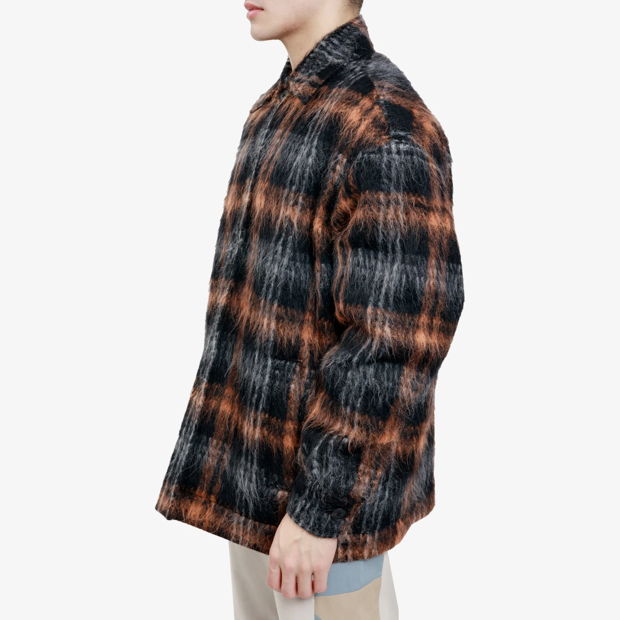 Wool Check Overshirt - Image 3