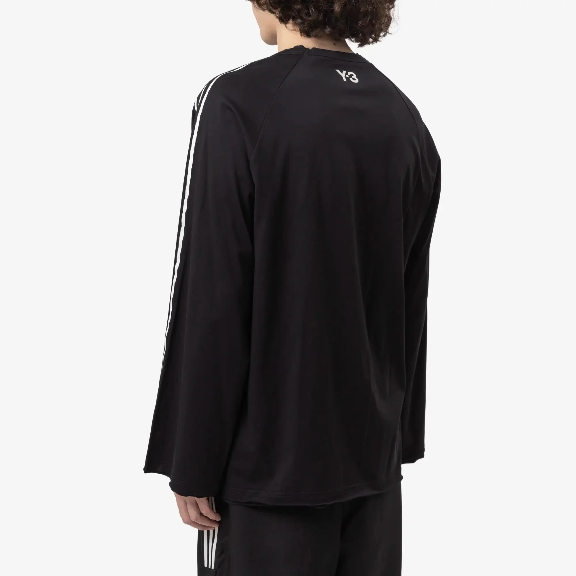Raw Edge 3 Stripes LS T-Shirt - Image 4
