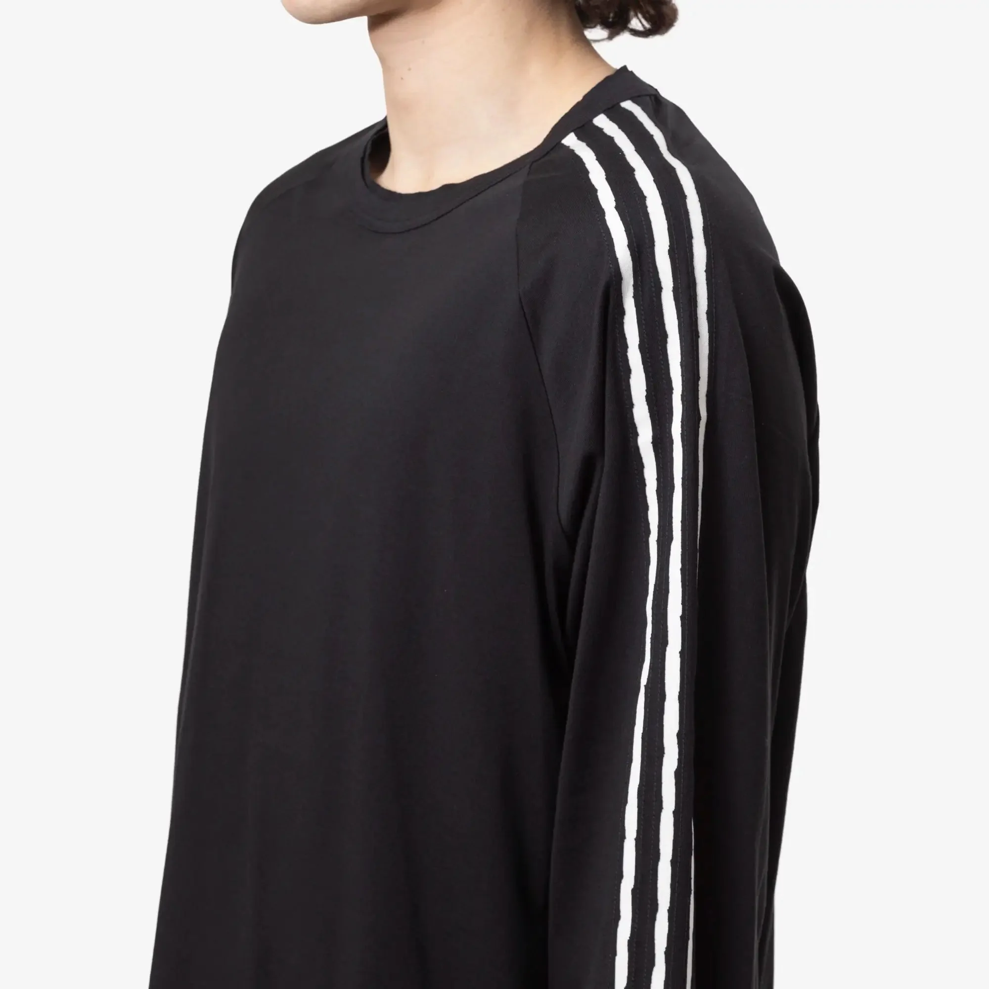 Raw Edge 3 Stripes LS T-Shirt - Image 5