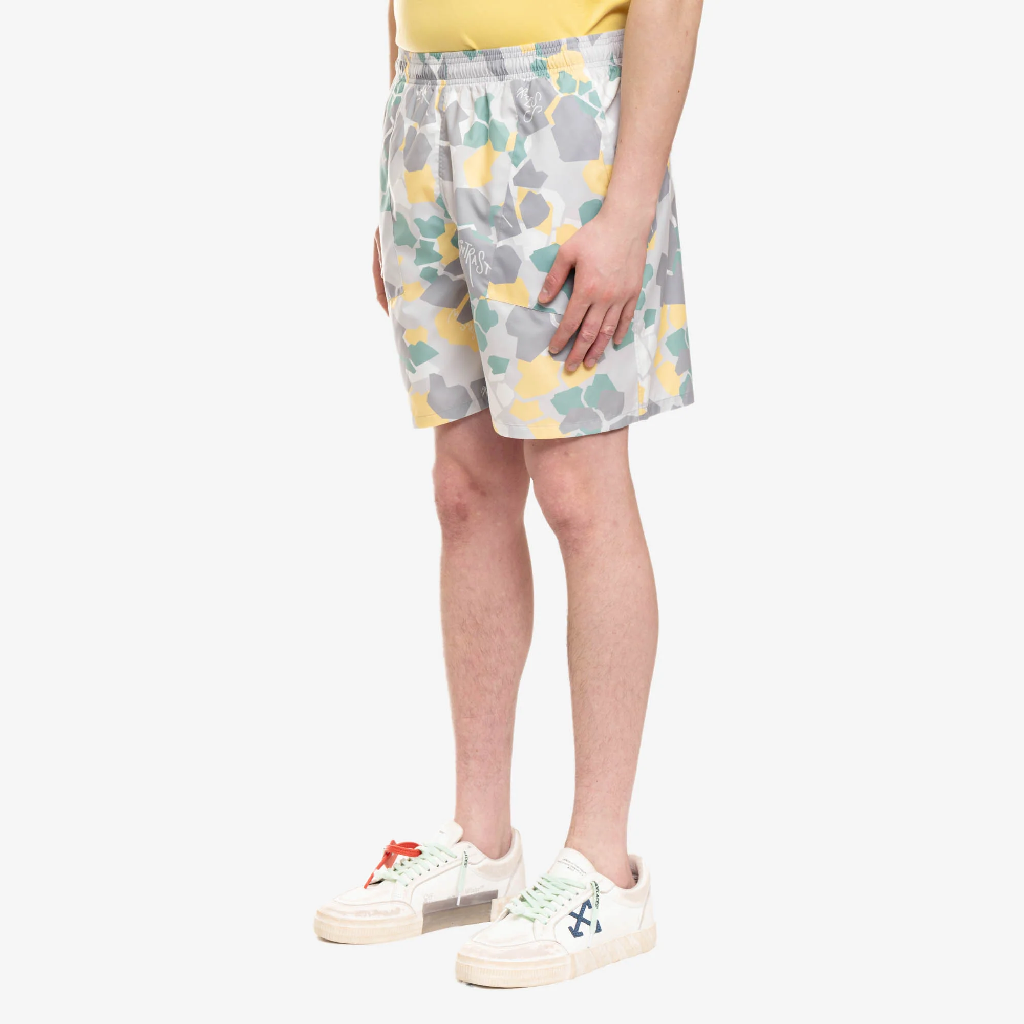 Yellow Camo Swim Shorts - Image 3