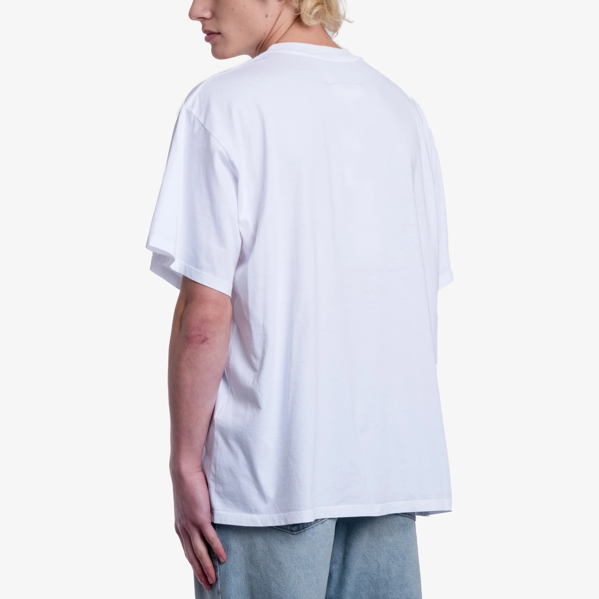 Yellow Jacquard Label T-Shirt - Image 4