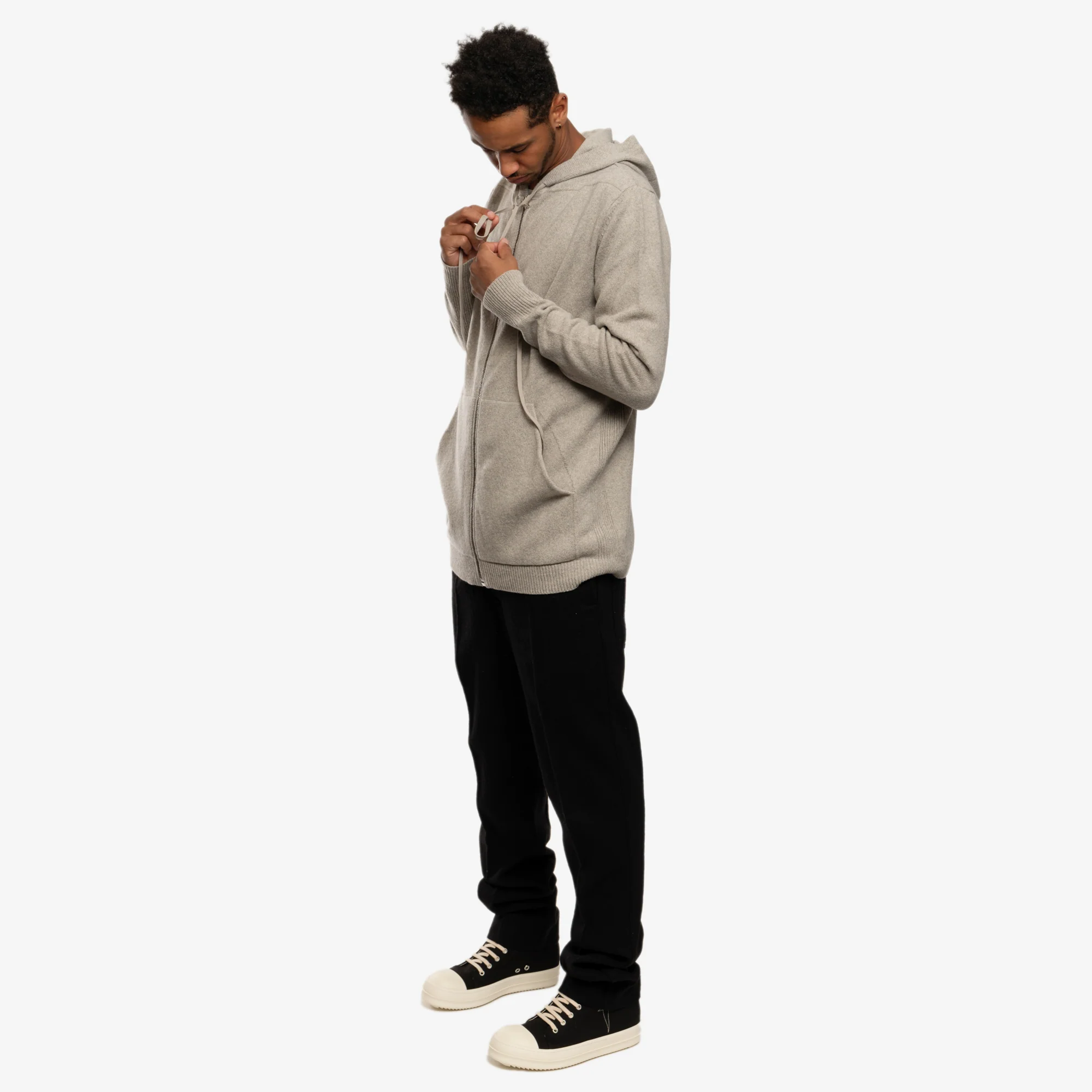 Zipped Cashmere Hoody - Image 2